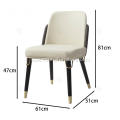 Italian light luxury solid wood dining Turri chair